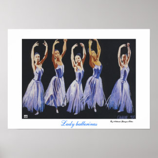 Affiche Lady ballerinas