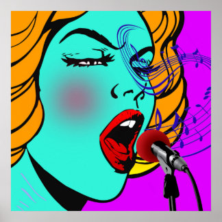 Affiche Lady chante Le blues