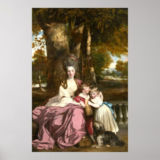 Affiche Lady Elizabeth Delmé, Sir Joshua Reynolds Fine Art (Devant)