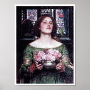Affiche Lady et Rose, John William Waterhouse