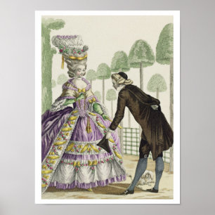 Affiche Lady in a Lilac Dress Promenades dans les jardins