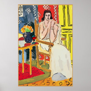 Affiche Lady Matisse avec du verre brandy