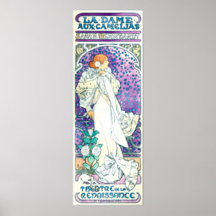 Affiche Lady of the Camelias, Alphonse Mucha