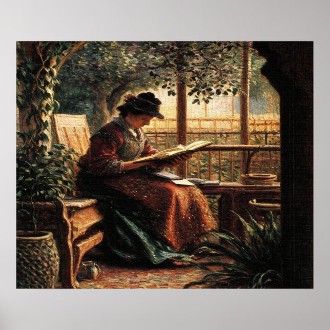 Affiche Lady Reading (Devant)