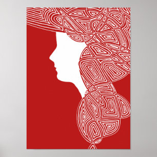 Affiche Lady Red