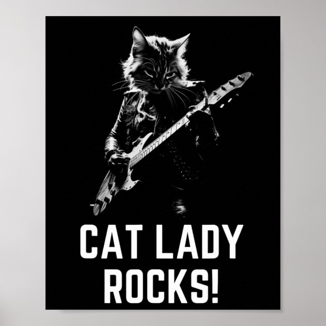 Affiche Lady Rocks ! Mesdames de guitare Madame la Préside (Devant)