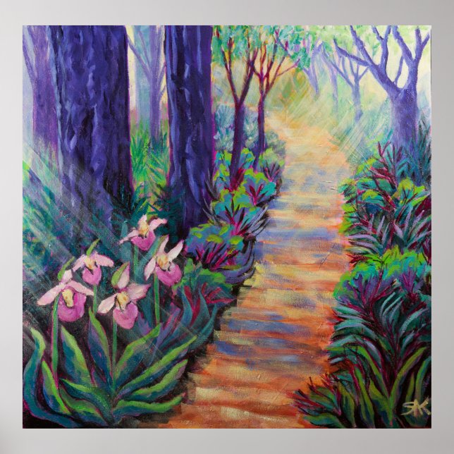Affiche Lady Slippers on the Path (Devant)