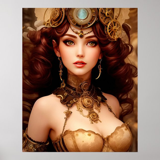 AFFICHE LADY STEAMPUNK (Devant)