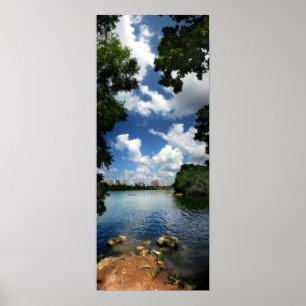 Affiche Ladybird Lake / Austin Texas Skyline 2