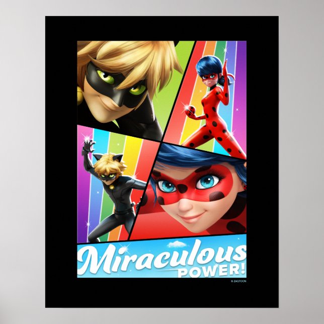 Affiche Ladybug & Cat Noir | Puissance Miraculeuse ! (Devant)