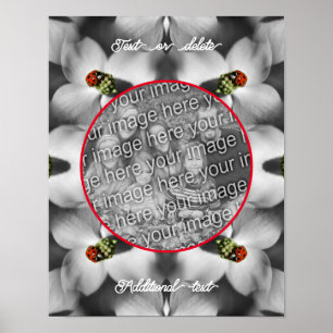 Affiche Ladybug On Dogwood Personnalisé Ajouter Votre Phot