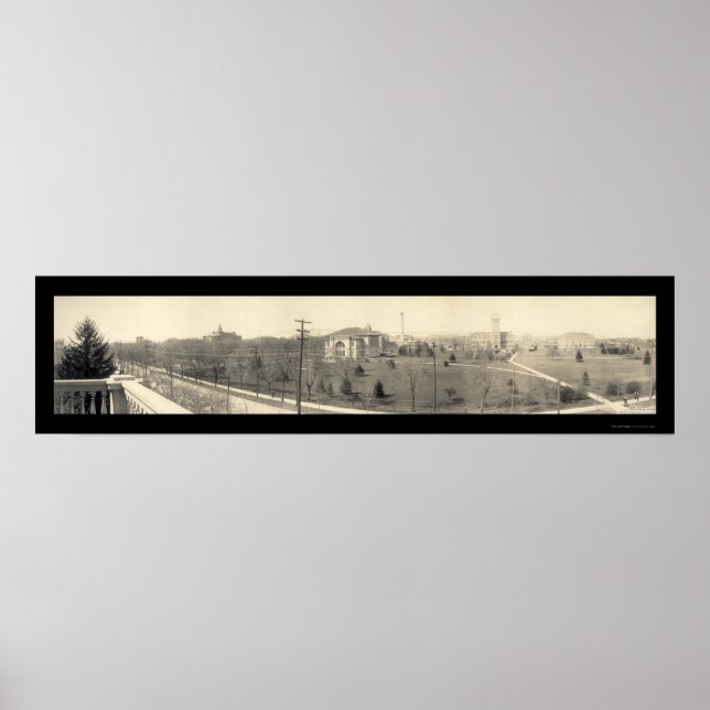 Affiche Lafayette IN Purdue Photo 1910 (Devant)