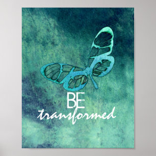 Affiche l'affiche d'art papillon inspirant être transformé