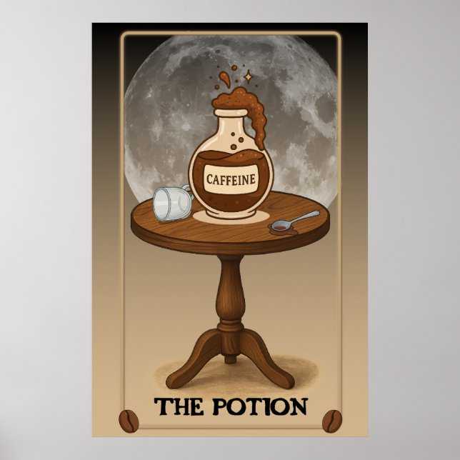 Affiche L'affiche de carte de tarot de la Potion (Devant)