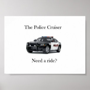 Affiche L'affiche de croiseur de police