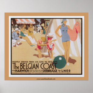Affiche L'affiche de la côte belge