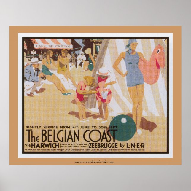 Affiche L'affiche de la côte belge (Devant)