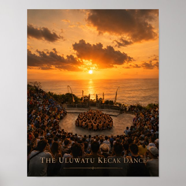 Affiche L'affiche de la danse Kecak d'Uluwatu (Devant)