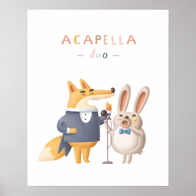 Affiche L'affiche de la nurserie du duo a cappella d'anima (Devant)