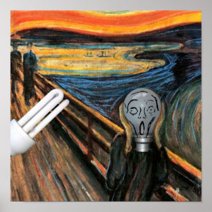 Affiche L'affiche de l'ampoule hurlante