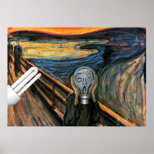 Affiche L'affiche de l'ampoule hurlante