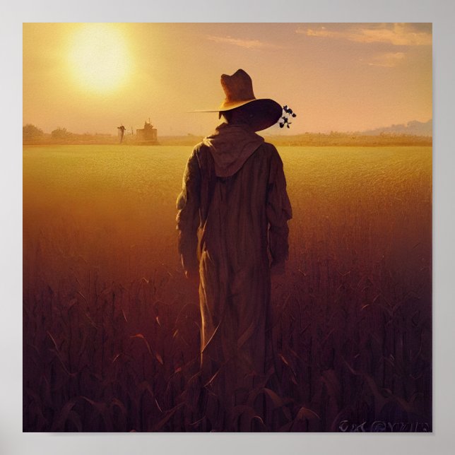 Affiche L'affiche de l'Art numérique Lone Scarecrow (Devant)