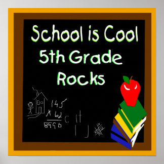 Affiche L'affiche de l'école de 5e année