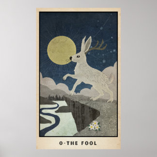 Affiche L'affiche de l'idiot major Arcana avec le Jackalop