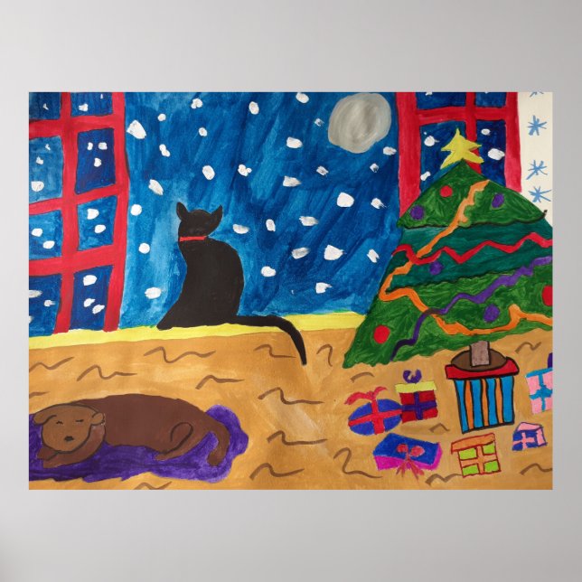 Affiche L'affiche de Noël en attente (Devant)