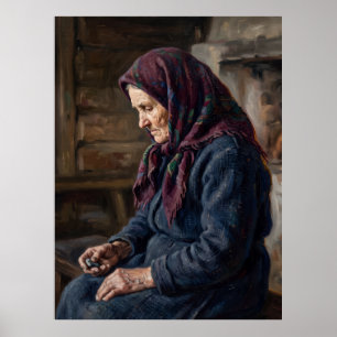 Affiche L'affiche de portrait d'esprit de la femme qui se