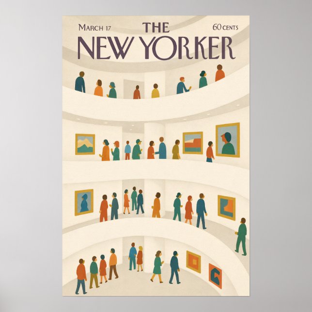 Affiche L'affiche de scène du musée The New Yorker (Devant)