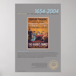 Affiche L'affiche de théâtre de la famille de Rabbin