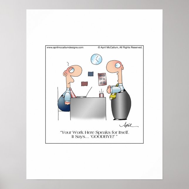 Affiche L'affiche de votre travail par April McCallum (Devant)