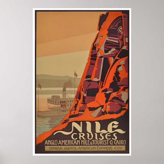 Affiche L'affiche de voyage en Égypte du fleuve Nil Le Cai (Devant)