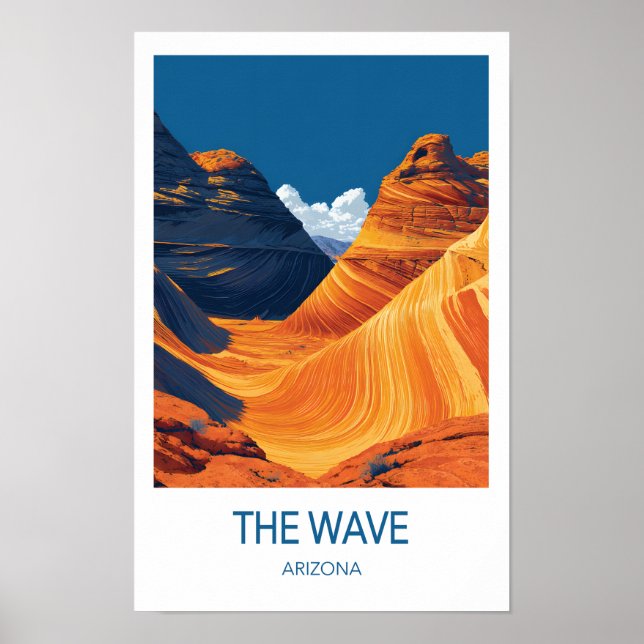Affiche L'affiche de voyage The Wave, Arizona (Devant)