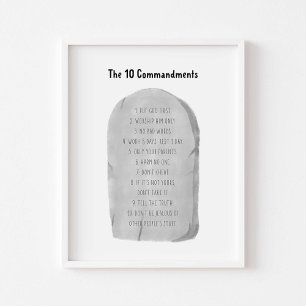 Affiche L'affiche des 10 commandements