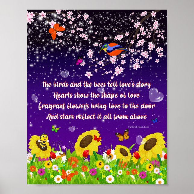 Affiche L'affiche des oiseaux et des abeilles (Devant)