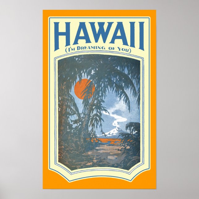 Affiche L'affiche Dreaming of Hawaii (Devant)