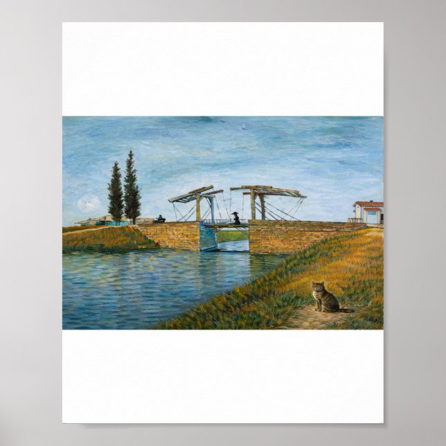 Affiche L'affiche du Chat au pont de Langlois (Devant)