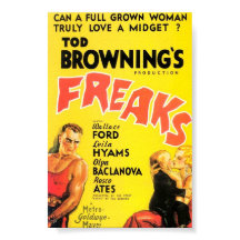 L'affiche du film "Freaks" de Tod Browning.