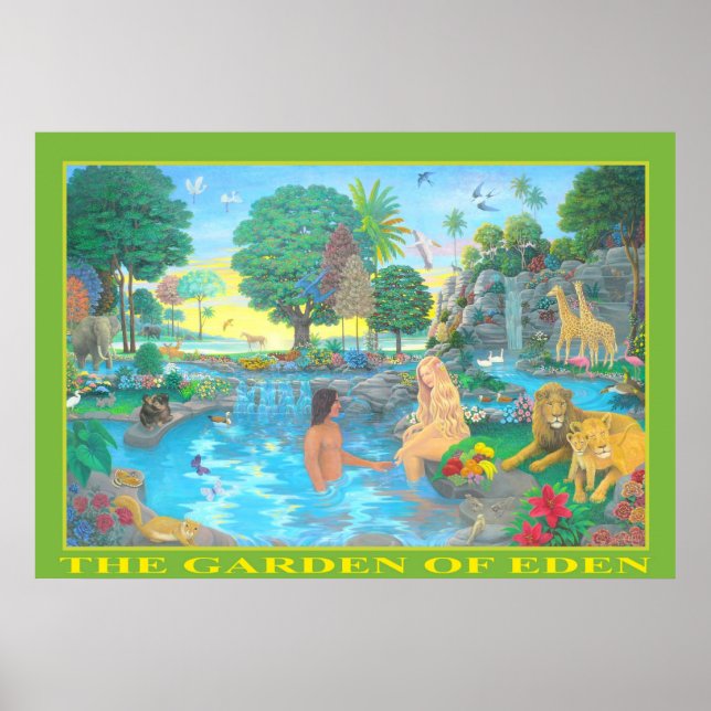 Affiche L'affiche du jardin d'Eden (Devant)