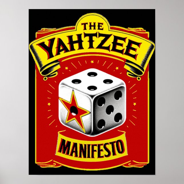 Affiche L'affiche du Manifeste de Yahtzee (Devant)