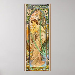 Affiche L'affiche du réveil Alfons Mucha