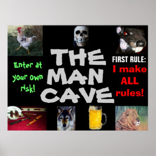 Affiche L'affiche MAN CAVE
