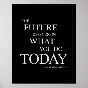 Affiche L'affiche motivationnelle future-inspirationnelle 