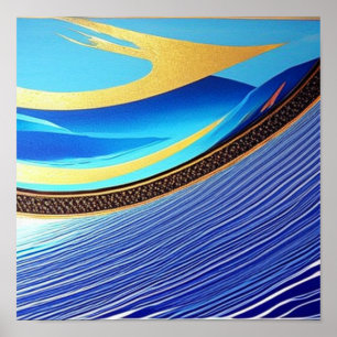 Affiche L'affiche Oiseau et Vague