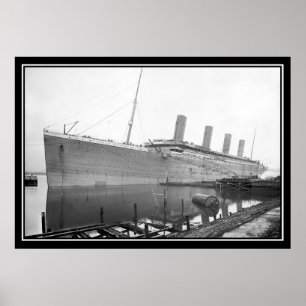 Affiche L'affiche photo non peinte du Titanic Série titani