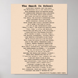 Affiche L'affiche SMACK IN SCHOOL POEM