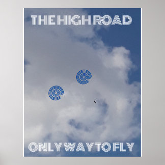 Affiche L'affiche sur la route