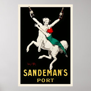 Affiche L'affiche vintage de nourriture et boisson de Port